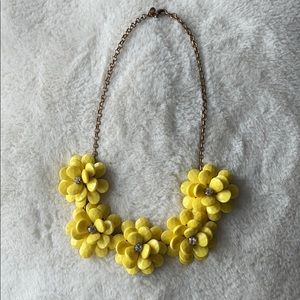 Yellow Flower Statement Necklace
